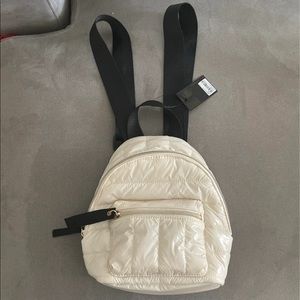 White mini backpack